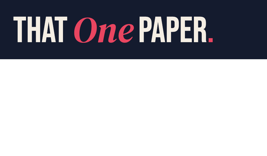 That One Paper
